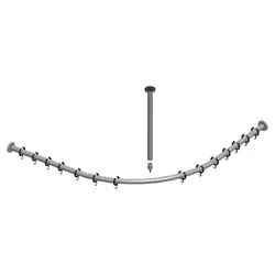 Keuco Brausevorhangstangen-Set Plan 14938, 14938010900