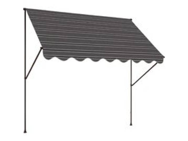 ANGERER Store banne à fixer (rayé gris-noir, 250 cm breit)