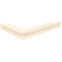 OutInFire Ecklüftungsgitter für Kamin  60x600x400- Loft Angle rechts creme