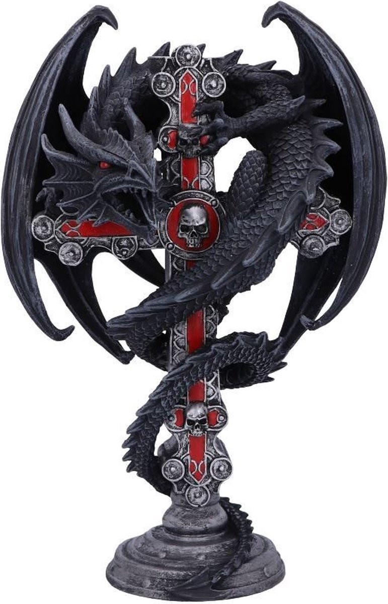 Nemesis Now Gothic Guardian Kaarsenstandaard voor Taperkaarsen - Multicolours