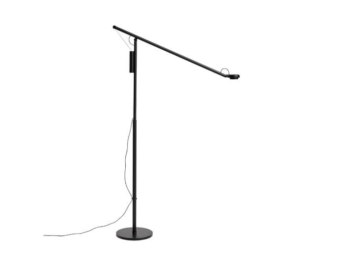 Hay - Lampadaire Fifty-Fifty - Noir - Aluminium thermolaqué - Designer Sam Weller