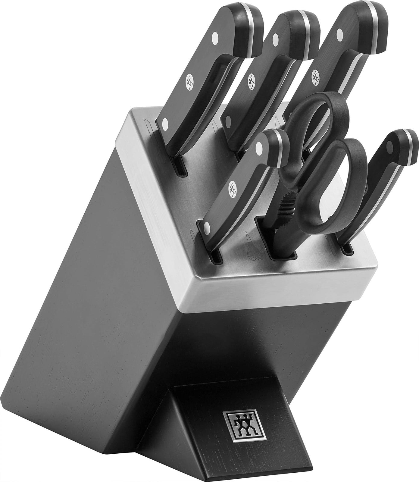 Zwilling Gourmet Bestekset met Messenblok in Zwart Staal en Kunststof
