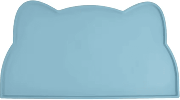 Inspire Curations SplashGuard Waterproof Silicone Pet Feeding Mat blue