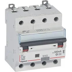 Legrand, Schutzschalter, Residual current circuit breaker 4P 32A C 0.3A type A P314 DX3 411242