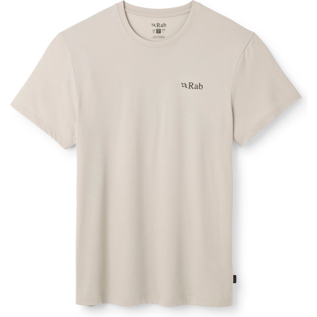 Rab Crimp Logo Tee pebble (PBE) XL QBL-67-PBE-XLG