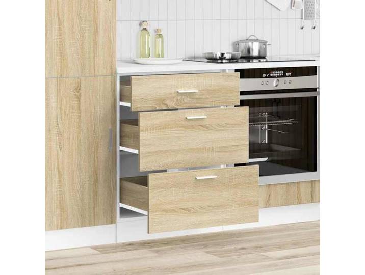 SOLOMOON@ Colonne cuisine - Armoire de cuisine  Lyon  - avec rangement -chêne sonoma bois d'ingénierie FR 1211