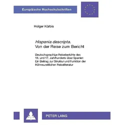 Kürbis:«Hispania descripta». Von der Re, Reisebücher von Holger Kürbis