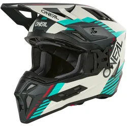 O'NEAL EX-SRS Motocross-Helm QUIN grau-petrol - XS (53/54)