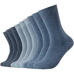 CAMANO Herren Socken Online comfort cotton Socks 9p, Größe 35-38 in Blau Blau