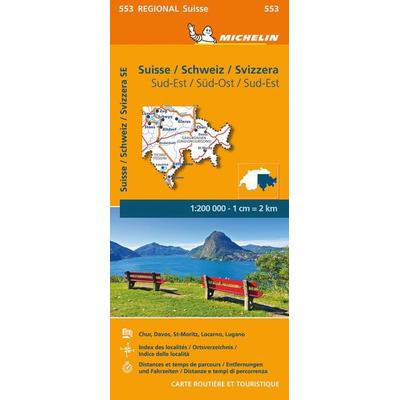 Michelin Schweiz Süd-Ost, Karte von Regional Suisse, Michelin, 978-2-06-725116-8