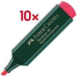 Faber-Castell 10x Textmarker »Textliner 48« rot