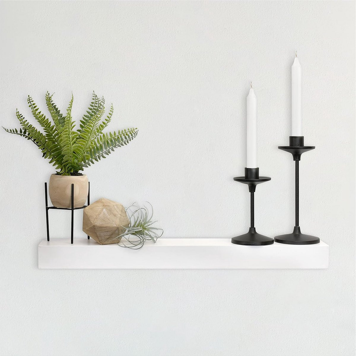 Wit Zwevende Wandplank van 60 cm voor Decoratie en Presentatie