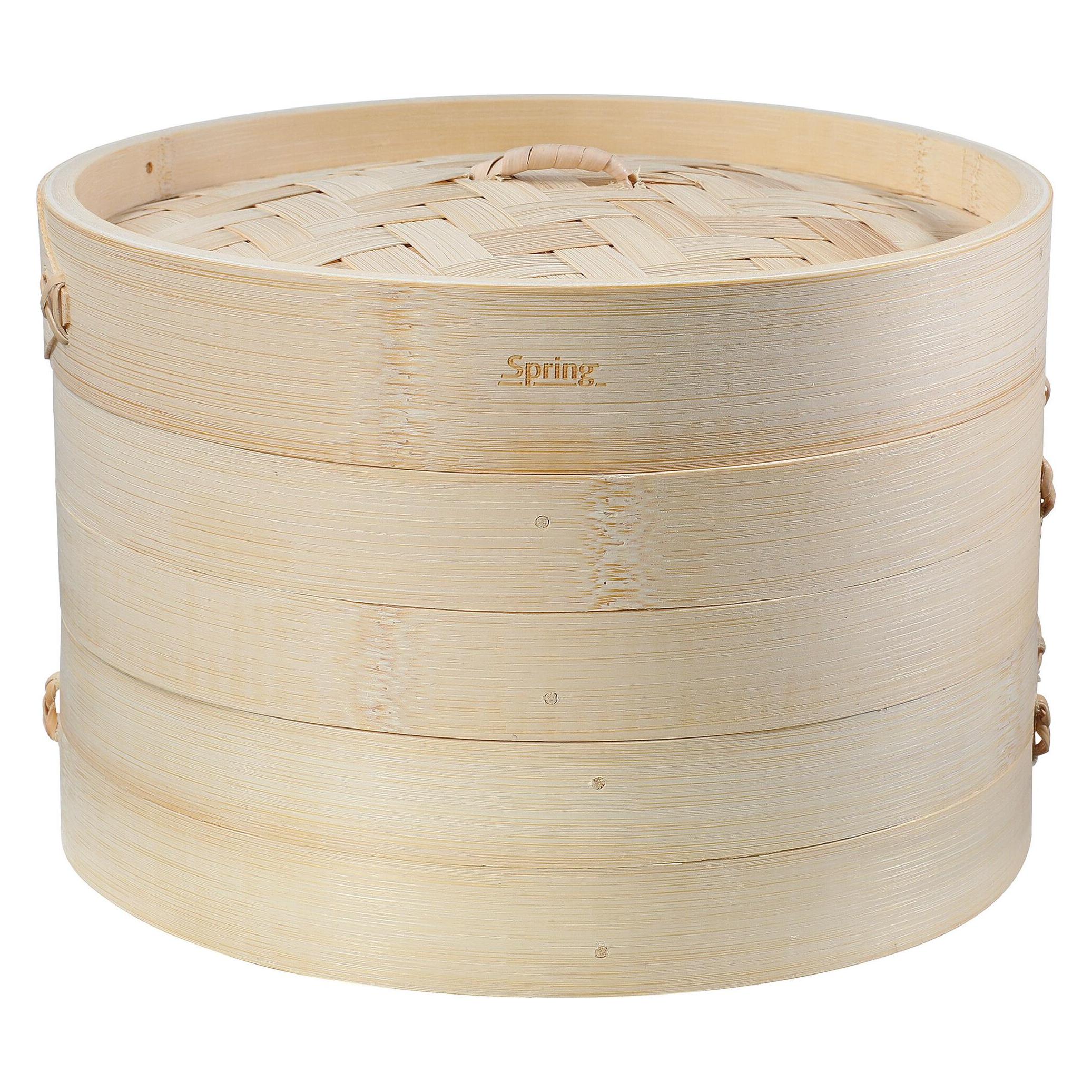 Spring Dämpfkorb Bambus 3-teilig ø 20 cm (20 cm, Pflanzliche Werkstoffe) (16 9205 00 20-147096.0200)