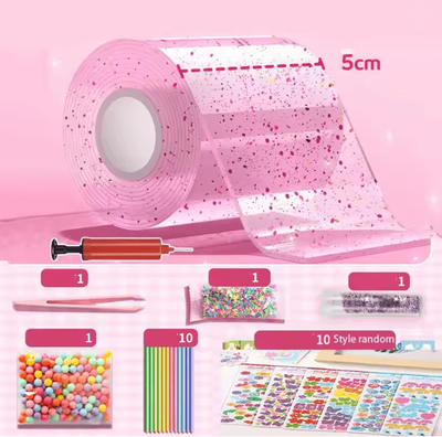 Inspire Essentials Nano Bubble Tape Stress Relief Toy Reusable Double Sided Nano Glue Set i