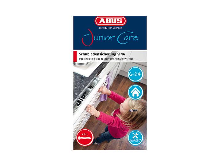 Abus Schubladensicherung Sina Weiss 4 Stück