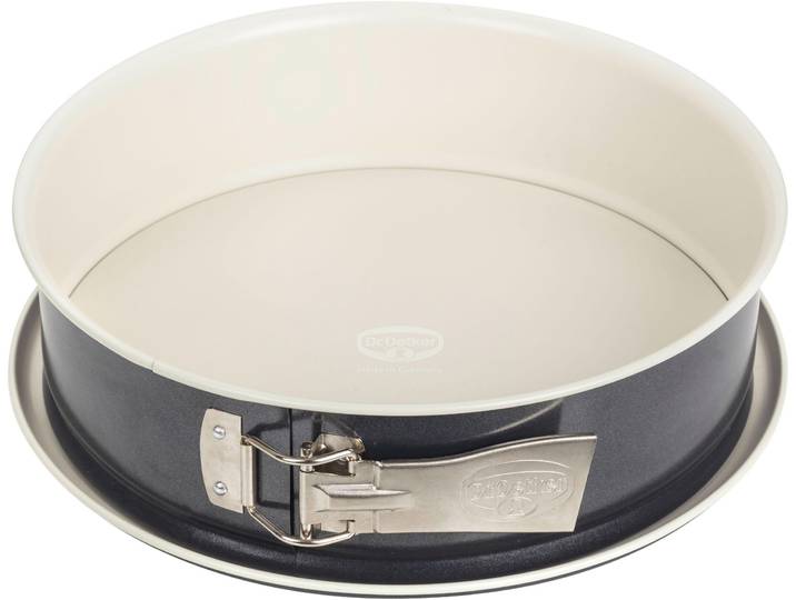 Springform Back-Trend , schwarz (anthrazit, cremefarben), Ø:28cm, Stahlblech, DR. OETKER KÜCHENHELFER, Küchenformen, Springform, Flachboden