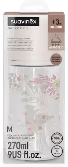 Suavinex Selection Biberão Vidro +3m 270ml
