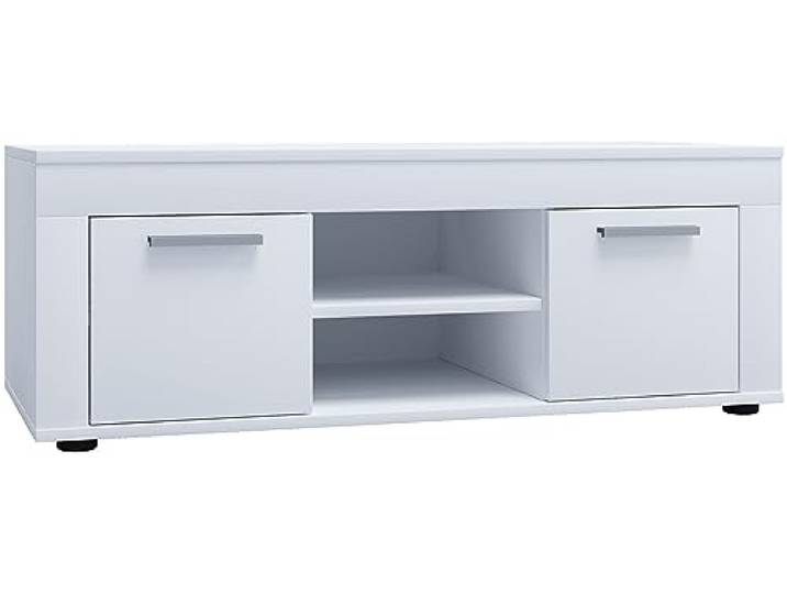 VCM Houten TV lowboard Meubel TV meubel Tafel Console TV tafel breedte 102 cm Usilo L Houten TV lowboard Meubel TV meubel Tafel Console TV tafel breedte 102 cm Usilo L Wit