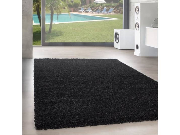 Tapis Shaggy Uni - Marque - Anthracite - 300x400 cm