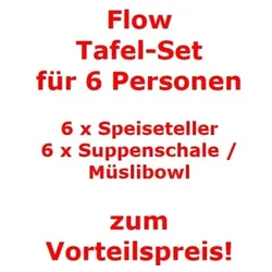 Villeroy & Boch Flow Tafel-Set für 6 Personen / 12 Teile