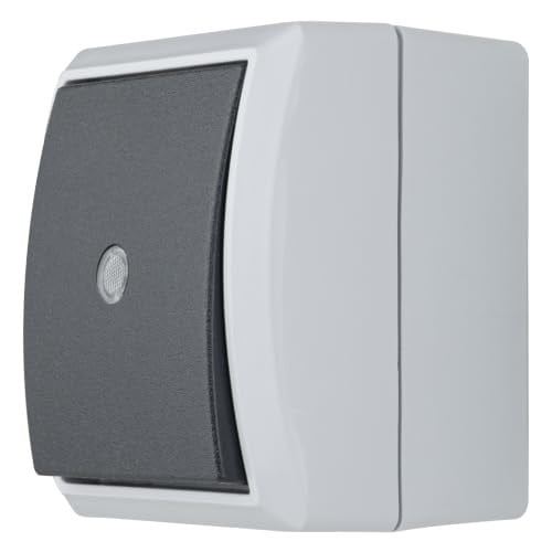 REV AquaForm controleknop voor vochtige ruimtes IP44, opbouwmontage, grijs