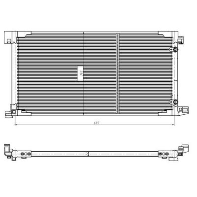 NRF Kondensator, Klimaanlage 350449 für TOYOTA