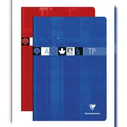 Clairefontaine 10x Heft Technik und Praxis Clairefontaine, DIN A4, 40 Blatt, 90g, kariert/blanko - Sortiert 3168C