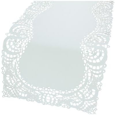 Manor Luxe Dainty Lace-15X54-Table Runner-White