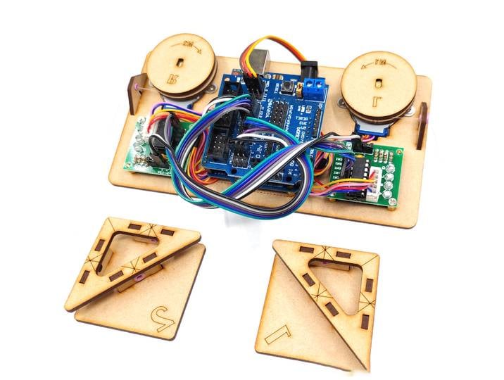 Robot de peinture murale avec moteur de traceur de câble, pour projet de Robot Arduino, moteur pas à pas à graphique polaire, jouet Programmable, Kit de bricolage