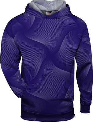 Badger Sport 1413 Warp Hood T-Shirt in Purple size 2XL   Polyester 141300