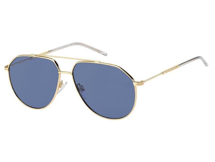 Tommy Hilfiger TH1585/S - Zonnebril - Goud - Blauwe Lens