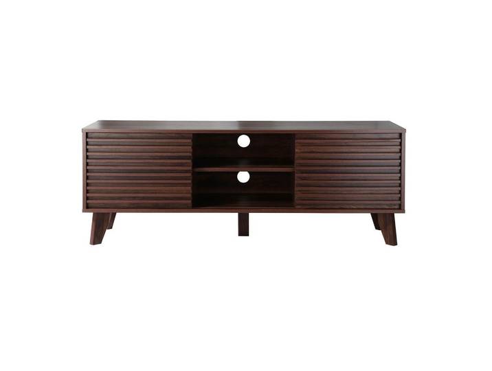 Calicosy Tv-Möbel mit Fronten in laminiertem Holz-Effekt fribourg 39/51,5/135 cm, Nussbaumfarben, 39x51.5x135 cm, Wohnzimmer, TV Möbel, Lowboards, Lowboards stehend