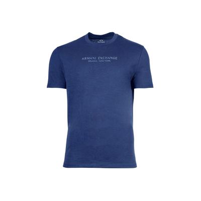 T-Shirt ARMANI EXCHANGE "T-Shirt T-SHIRT 1er Pack", Herren, Gr. L, blau (marineblau), Obermaterial: 100% Baumwolle CO., Shirts T-Shirt