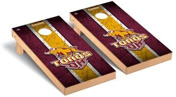 Skip's Garage California State Dominguez Hill Toros Vintage Cornhole Board Set