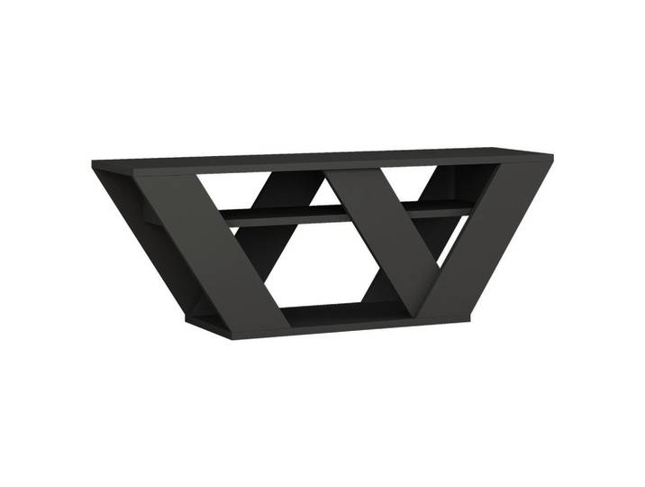 Livetastic Lowboard, Anthrazit, 1 Fächer, 110x30x40 cm, Wohnzimmer, TV Möbel, Lowboards