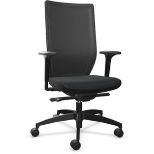 Dauphin Bürostuhl Stilo mesh/style, ST 6815, schwarz, Stoff / Netz, belastbar bis 125 kg