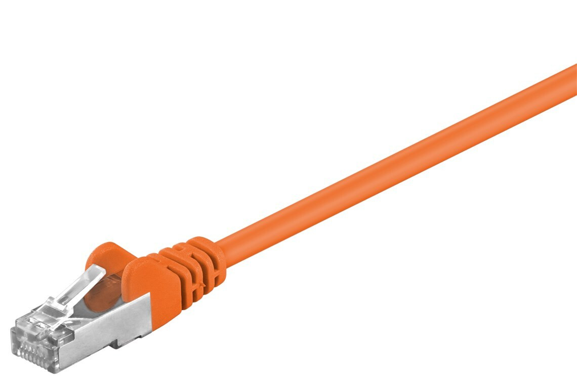 Goobay Patchkabel Cat 5e F/UTP, Oranje, 1,5 meter