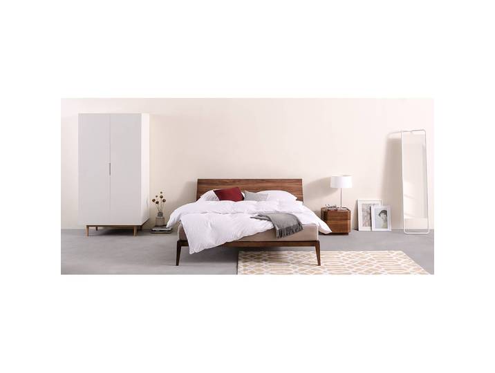 Drehtürenschrank 154cm Weiß/Weiß