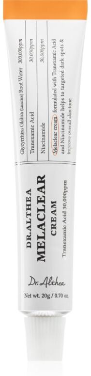 Dr. Althea Melaclear Cream smoothing and brightening cream to even out skin tone 20 g