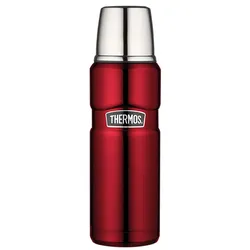 Thermos Thermosflasche Stainless King Steel Edelstahl Rot