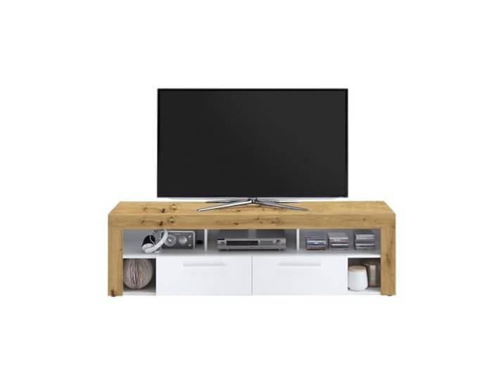 FMD furniture Lowboard, Holzwerkstoff, Artisan Eiche/Weiß, ca. 180 x 53 x 40 cm, 271-002E