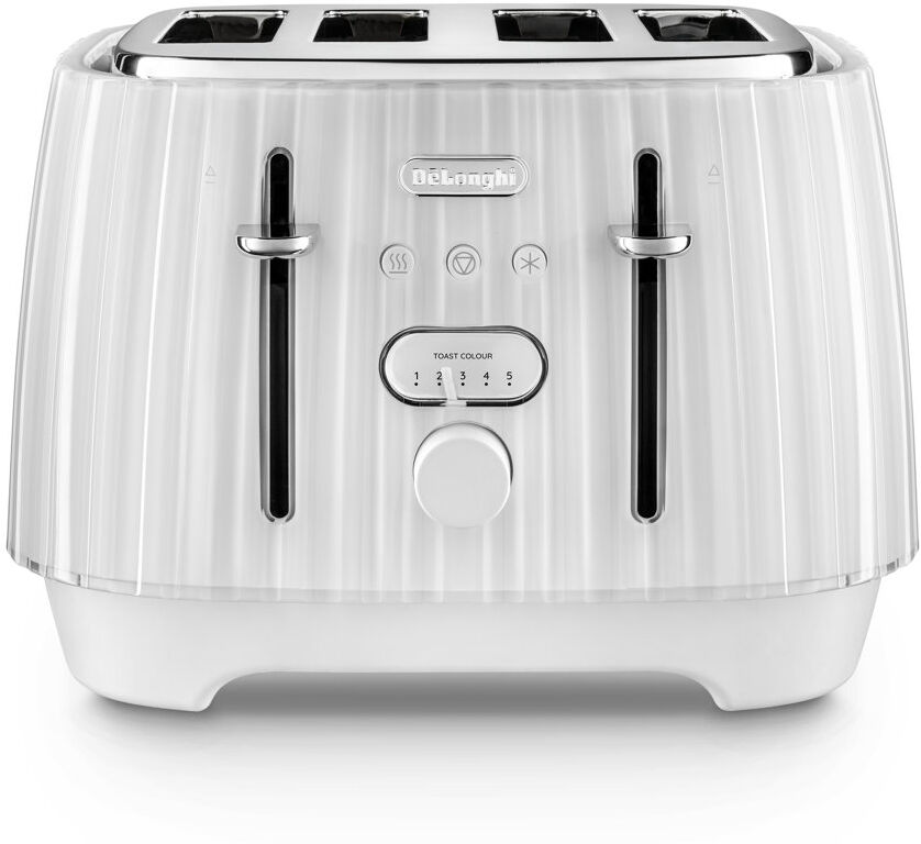 DeLonghi 4 Slice Ballerina Toaster Laguna White 4 - Slice