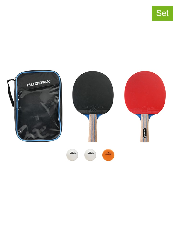 Hudora 6tlg. Tischtennisset "Match" in Bunt - onesize