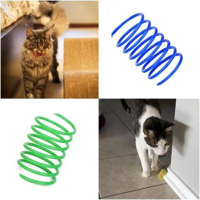 Uplift Picks ColorPop Cat Spring Toys Interactive Plastic Coil Toys For Indoor Cats And Kittens 12 Pcs