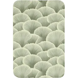 BADEMATTE Fächer - Blatt - Grün Rutschfest 60x90 cm