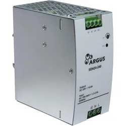 Intertech INTER-TECH SDN 24-240 Hutschienennetzteil 24V Ausgangsspannung 240W Leistung (240 W), PC Netzteil, Schwarz