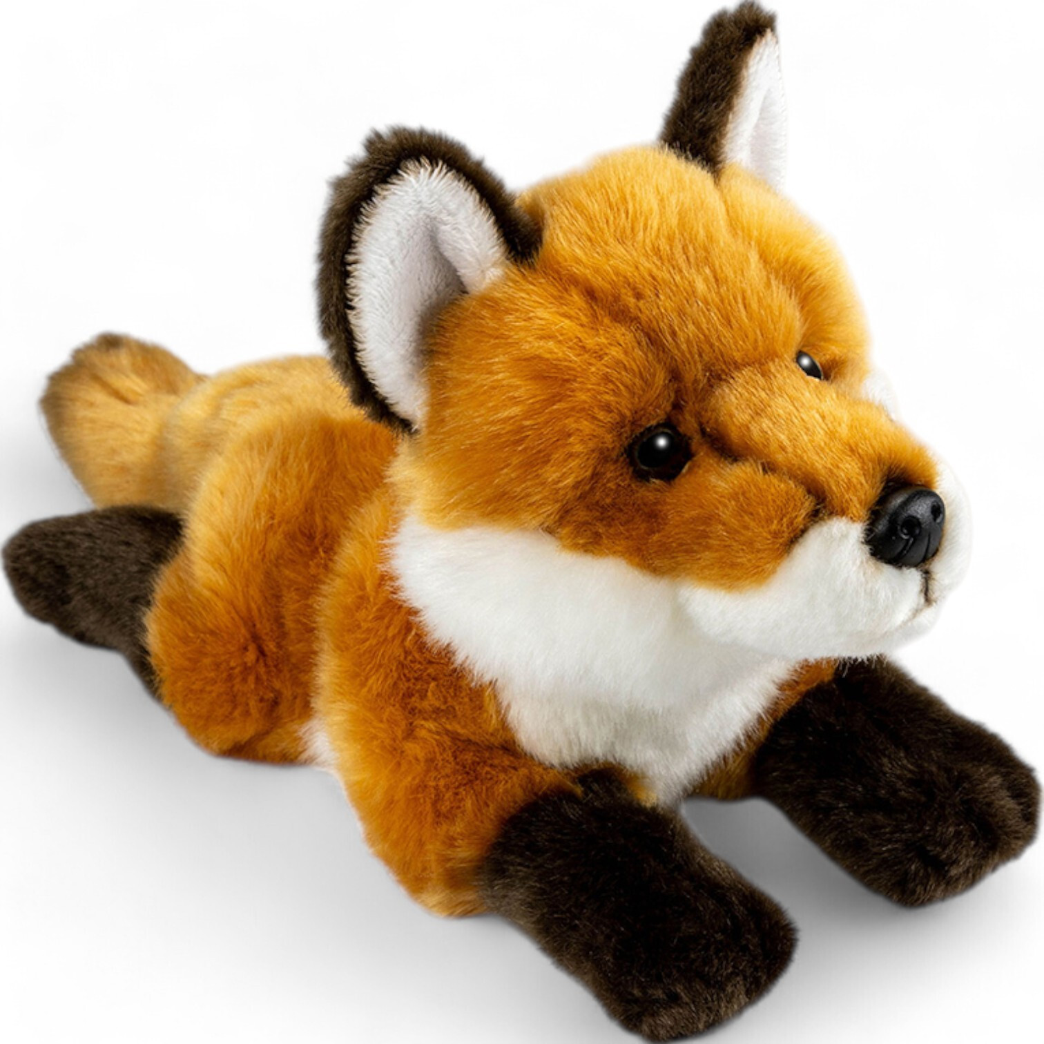 Carl Dick Liggende Vos Pluche Knuffeldiertje 21 cm