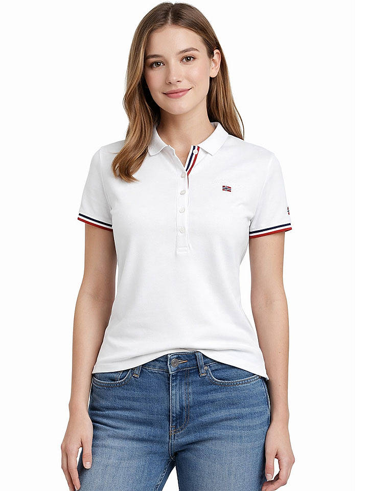 Geographical Norway Poloshirt "Kryptonite" in Weiß - XL