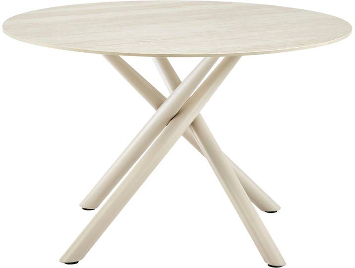 Esstisch GOODPRODUCT Frenchella , beige (cremefarben), B:120cm H:75cm T:120cm, Tische, Esstisch