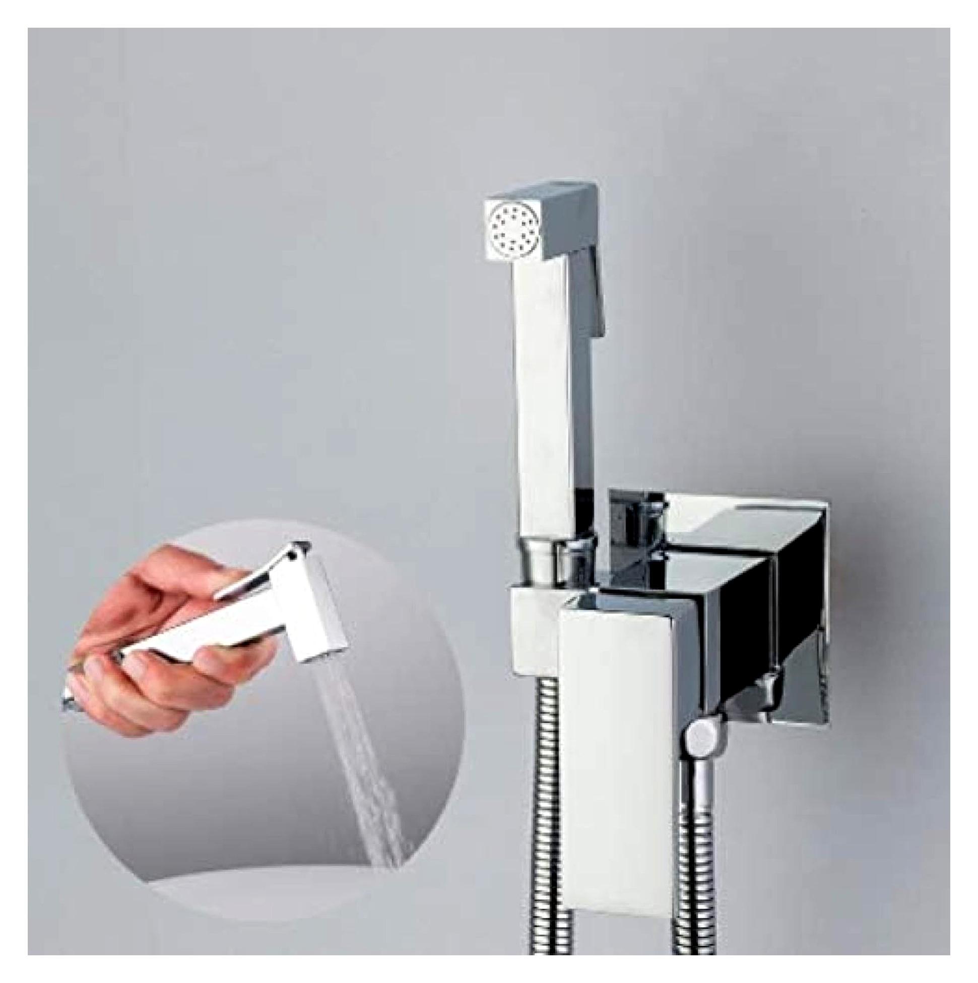 Küchenarmaturen, Wasserhahn, Messing, Duscharmatur, Waschmaschine, Mixer, muslimische hygienische Dusche, Kalt- und Warmwassermischer, Kran, quadratische Duschbrause
